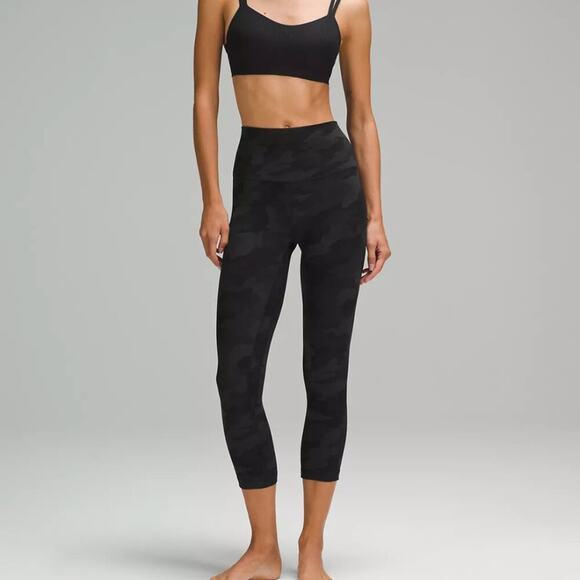 Lululemon Align High Rise Crop Legging 21" Camo - Picture 1 of 7